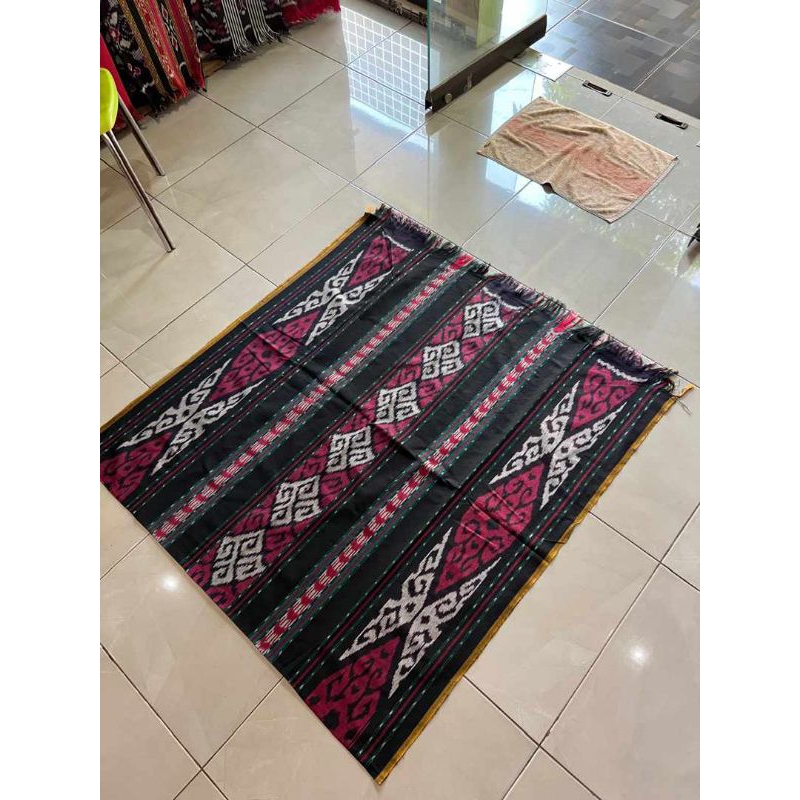 Kain Tenun Warna Soft Motif Dayak Kalimantan Tenun Kalimantan Tenun Ikat Tenun Dayak Warna Hitam Mer