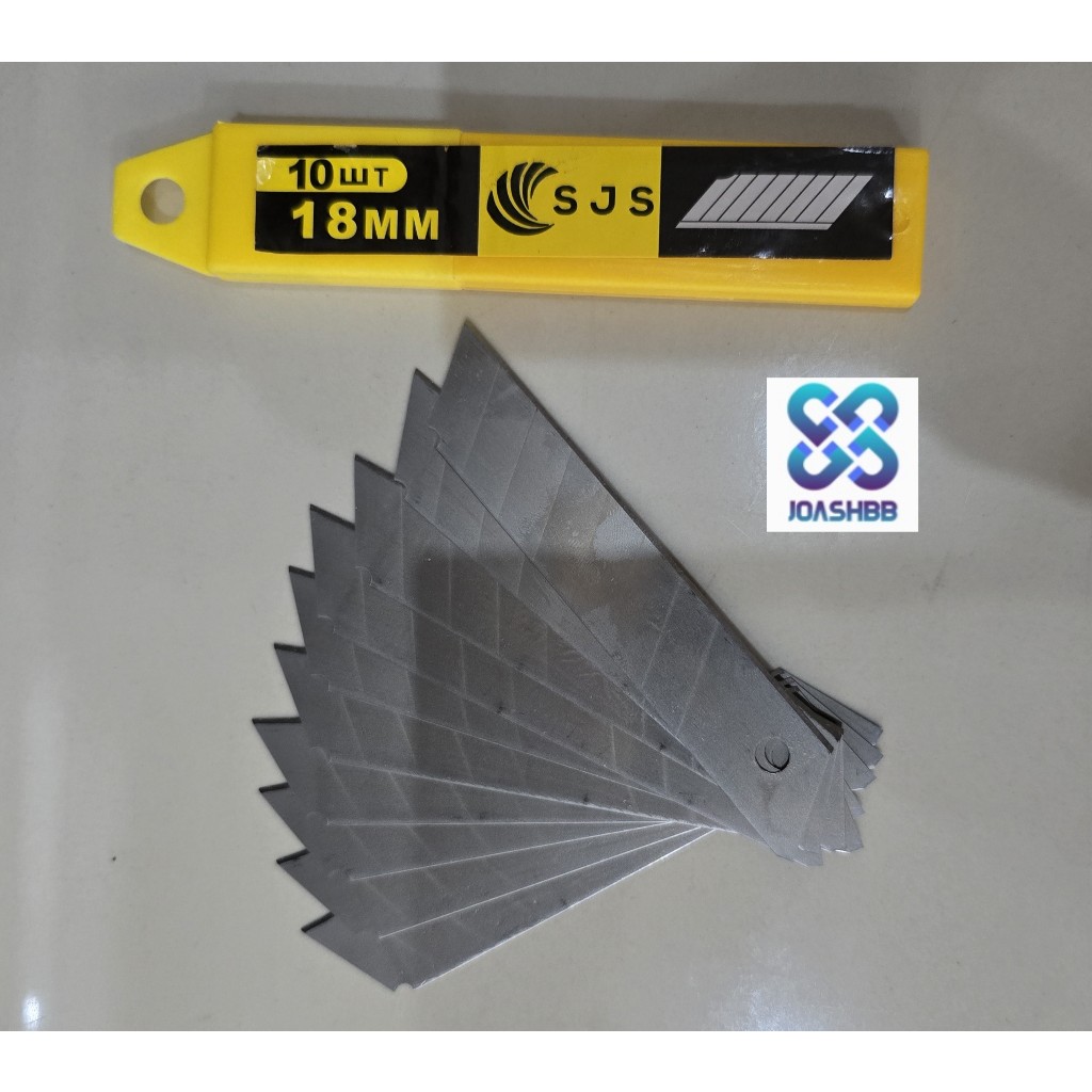 

[1 Tube] Isi Cutter Besar Refill 10bh L150 18mm L-150 / Pisau Cutter Blade Kater