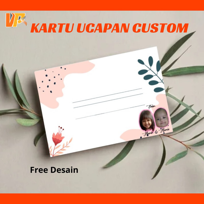 KARTU UCAPAN CUSTOM KARTU SOUVENIR / KARTU ULANG TAHUN CUSTOM/ CETAK THANK YOU CARD CUSTOM / BLANKS 
