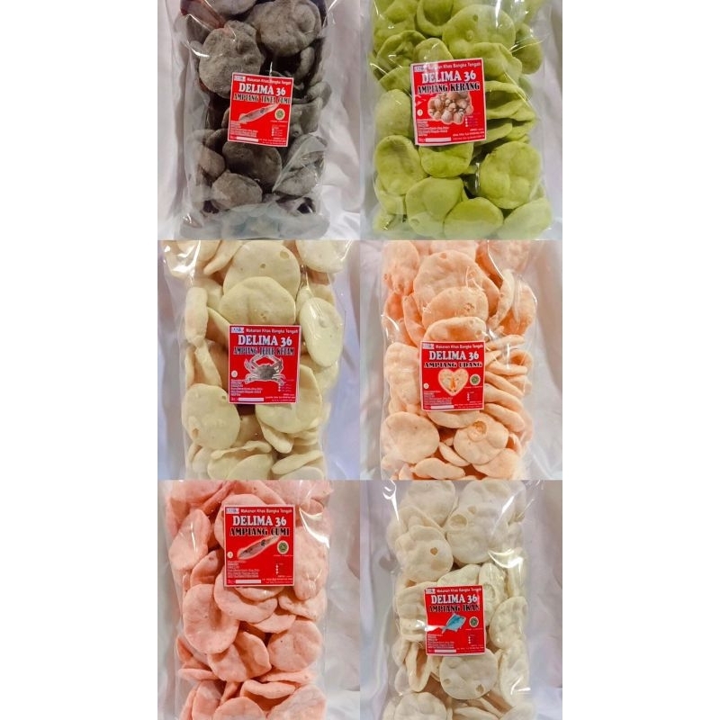 

emplang Ikan, udang, cumi cumi, kerang, kepiting, tintah cumi cumi asli khas bangka, enak & bergizi, terbuat dari bahan pilihan, higienis & tanpa bahan pengawet. 500 gram