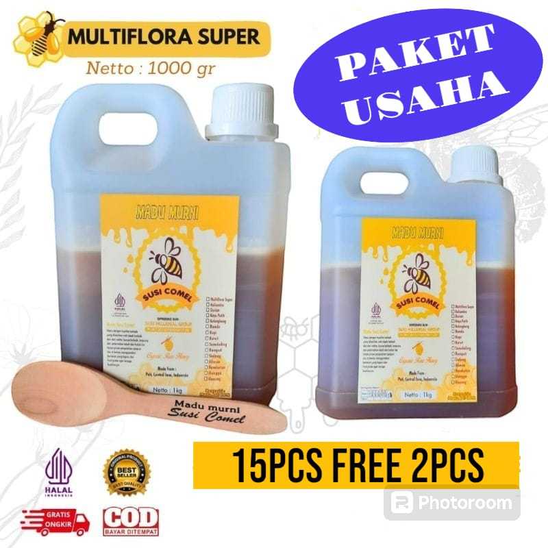 

PAKET USAHA MADU MULTIFLORA SUPER FULL NESTAR ROW HONEY