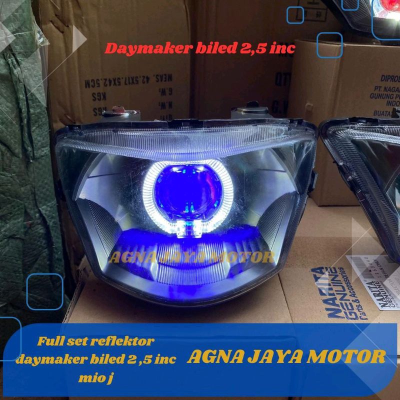 lampu depan biled 2,5 inc full set reflektor Mio j mio j tinggal pasang