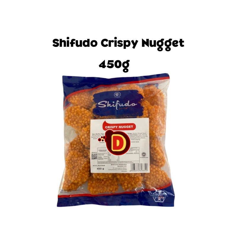 

Nugget Shifudo crispy 450gr | naget | nuget | ikan | naget ikan