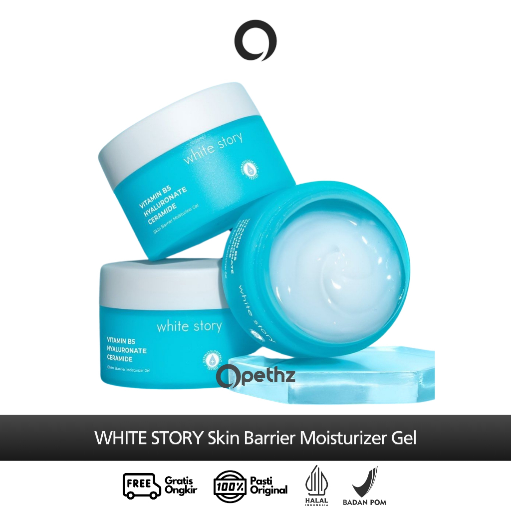 WHITE STORY Skin Barrier Moisturizer Gel - Pelembap Kulit Wajah Kering & Perbaiki Skin Barrier Day &