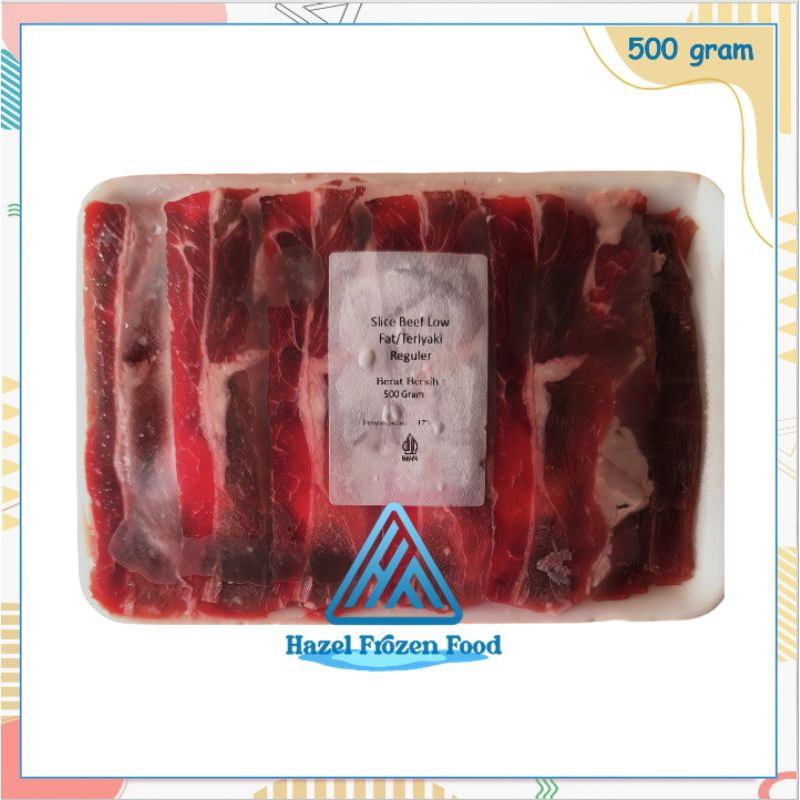 

Beef Slice Low Fat 500 g Karawang / Teriyaki Slice 500 g Frozen Food Karawang