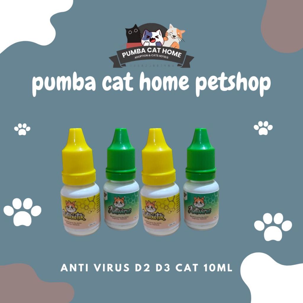 OBAT ANTI VIRUS D2 DAN D3 KUCING