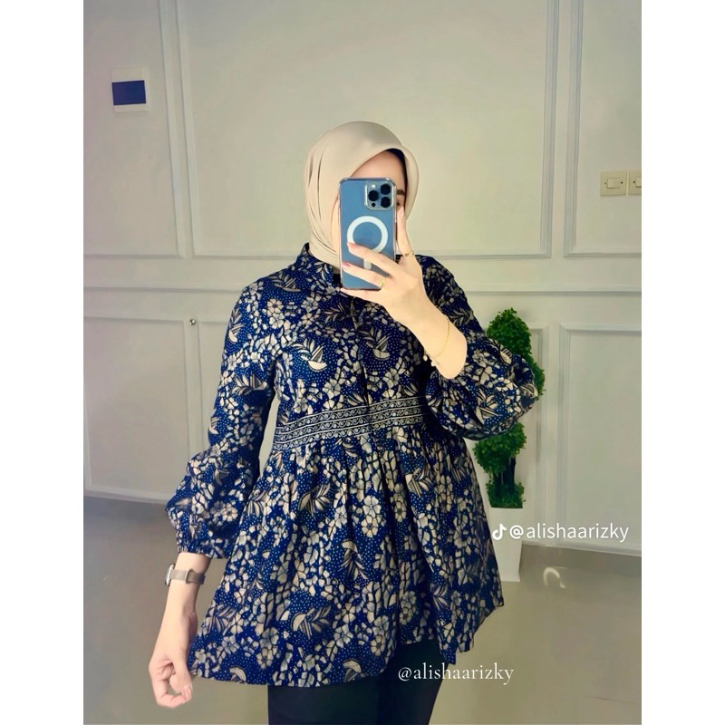 Baju Batik Wanita Kantor Batik Modern Premium Atasan batik Kerja Wanita