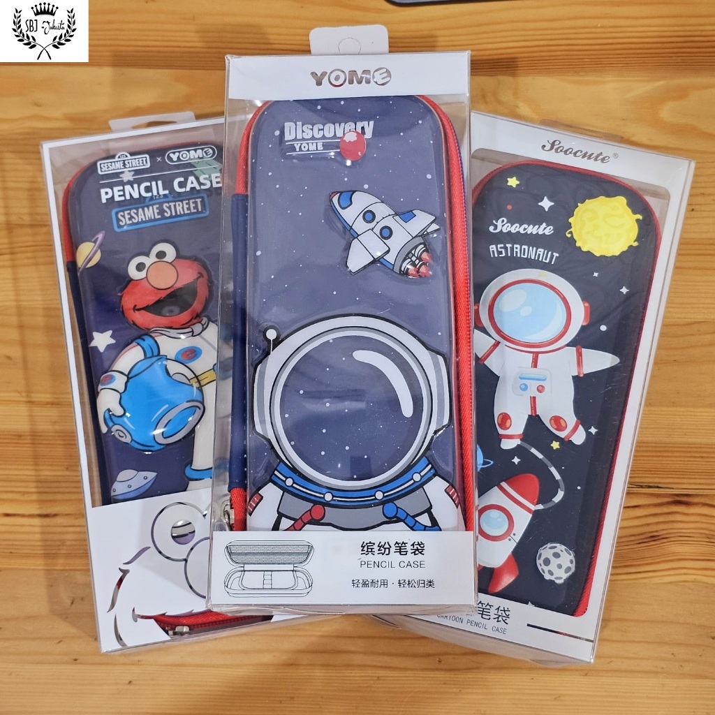 

Tempat pensil kotak pensil Yome original 3D EVA Hardcase Asli waterproof model seperti smiggle