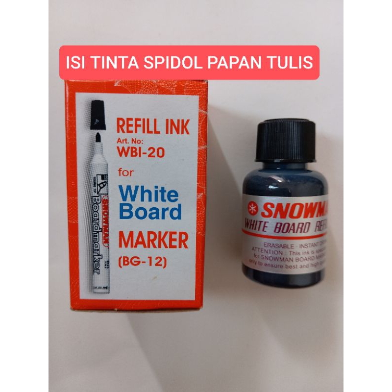 

Refill Ink Tina Spidol Snowman Whiteboard WBI-20 Non Permanen