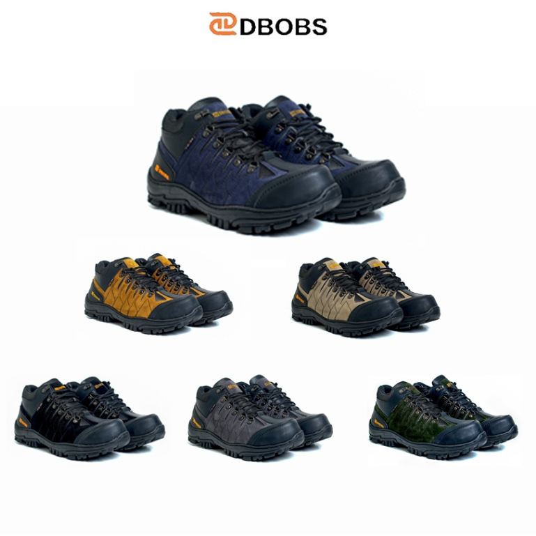 Dbobs - Sepatu Safety Pria Dbobs Clover Pria Low Safety Ujung Besi Quality Premium Terbaru Anti Lici