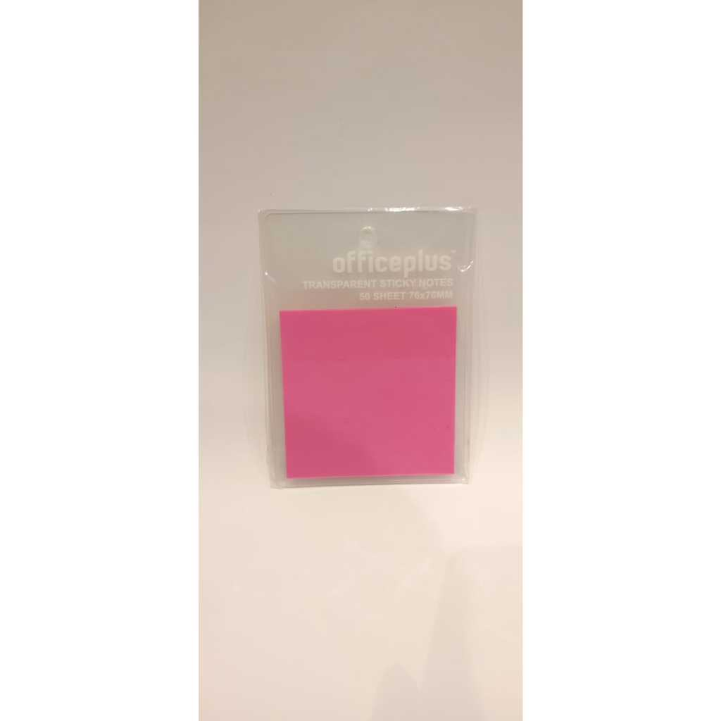 

OFFICE PLUS TRANSPARANT STICKY NOTE 3X3 RED - GRAMEDIA BSD CITY
