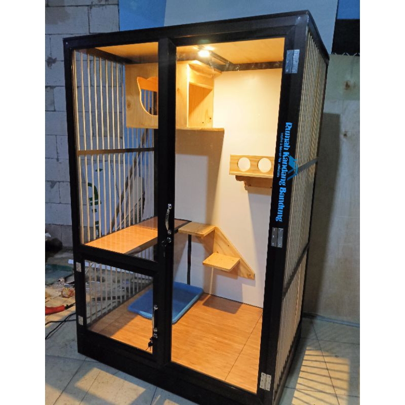 Catroom Alumunium Kandang Kucing