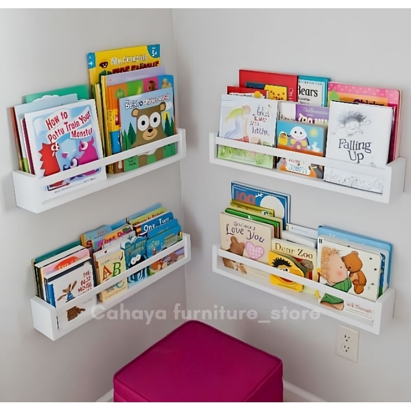 Rak tempat buku dinding / Rak serbaguna / Tempat buku anak