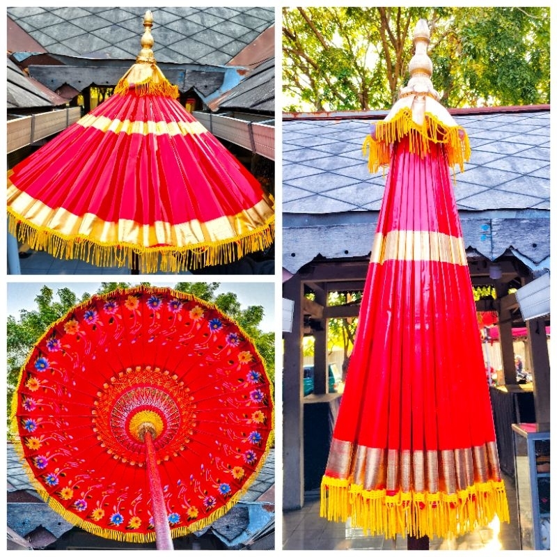 PAYUNG KERATON/PAYUNG KRATON/PAYUNG MERAH/PAYJNG DEKORASI