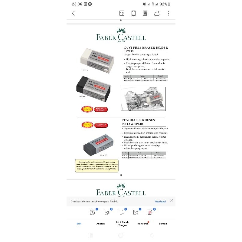 

Penghapus Faber Castel