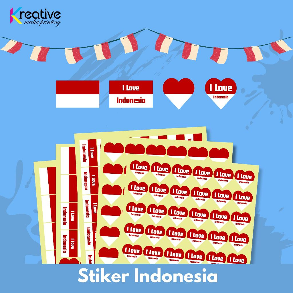 

Stiker Indonesia / Stiker Pipi / Stiker Merah Putih