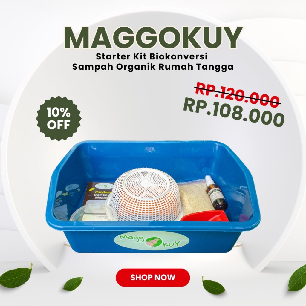 MaggoKuy - Starter Kit Biokonversi Sampah Organik Lengkap