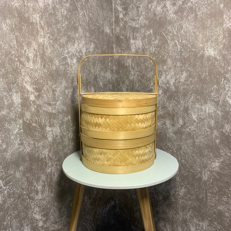 Rantang Bambu Bulat Susun, Tenong bambu susun