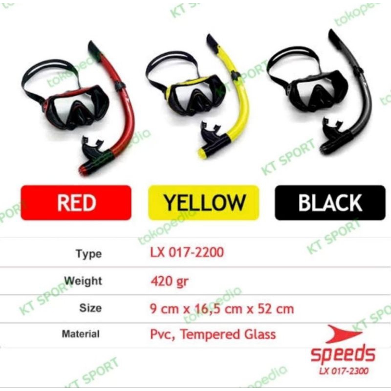 kacamata snorkeling speeds / alat snorkeling / kacamata selam diving, alat selam snorkeling