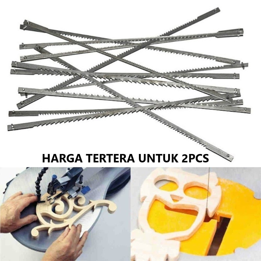 mata gergaji scroll saw pinned 130mm mata potong mesin gergaji ukir scrollsaw 16"