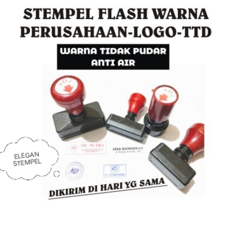 

Stempel flas otomatis kertas / Stempel Kantor / Stempel TTD