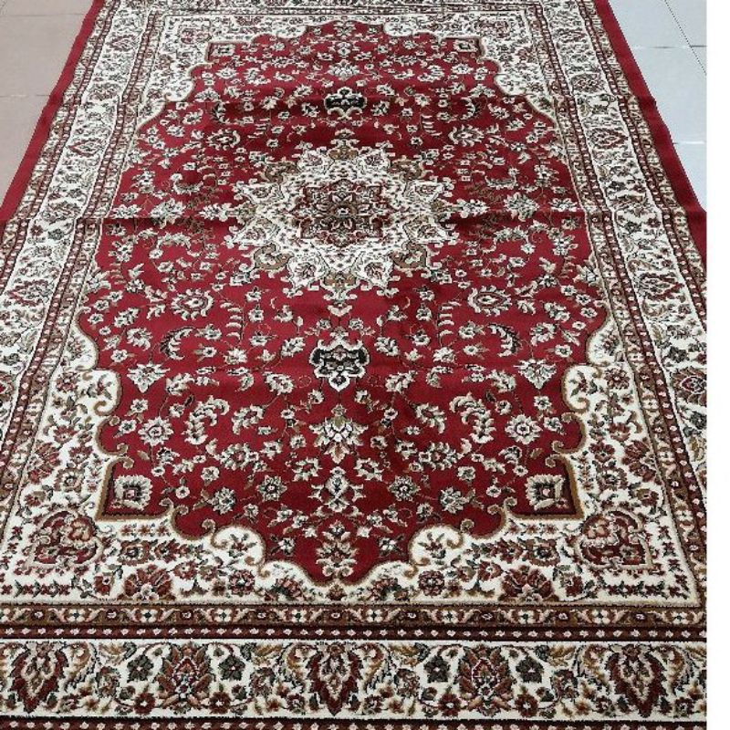 Karpet lantai permadani jumbo semi carpet turki 3 x 4 meter | karpet merah