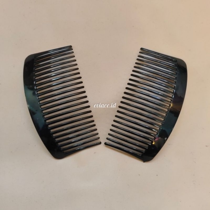 SIRKAM RAMBUT POLOS WARNA HITAM UKURAN 11CM / SUNGGAR POLOS ANTI PATAH LENTUR / SIRKAM WARNA
