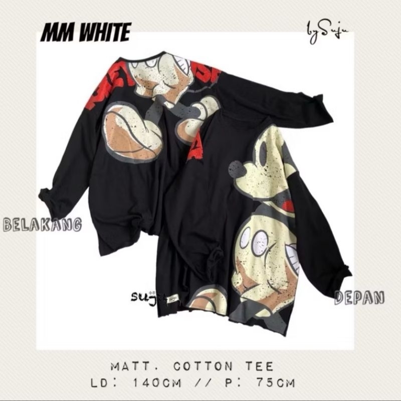 SUJU ATASAN KAOS OVERSIZE/KAOS PRINTING COTTON COMBED PREMIUM/KAOS MICKEY/KAOS KARAKTER
