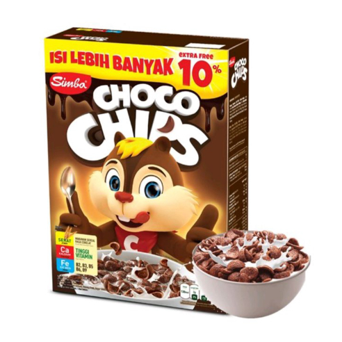 

SIMBA Choco Chips Makanan Sereal Rasa Chocolate / Strawberry Box 330gr