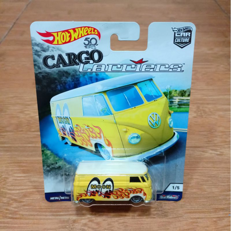Diecast Hot Wheels Hotwheels Cargo Carriers VW Volkswagen T1 Panel Bus Combi Mooneyes
