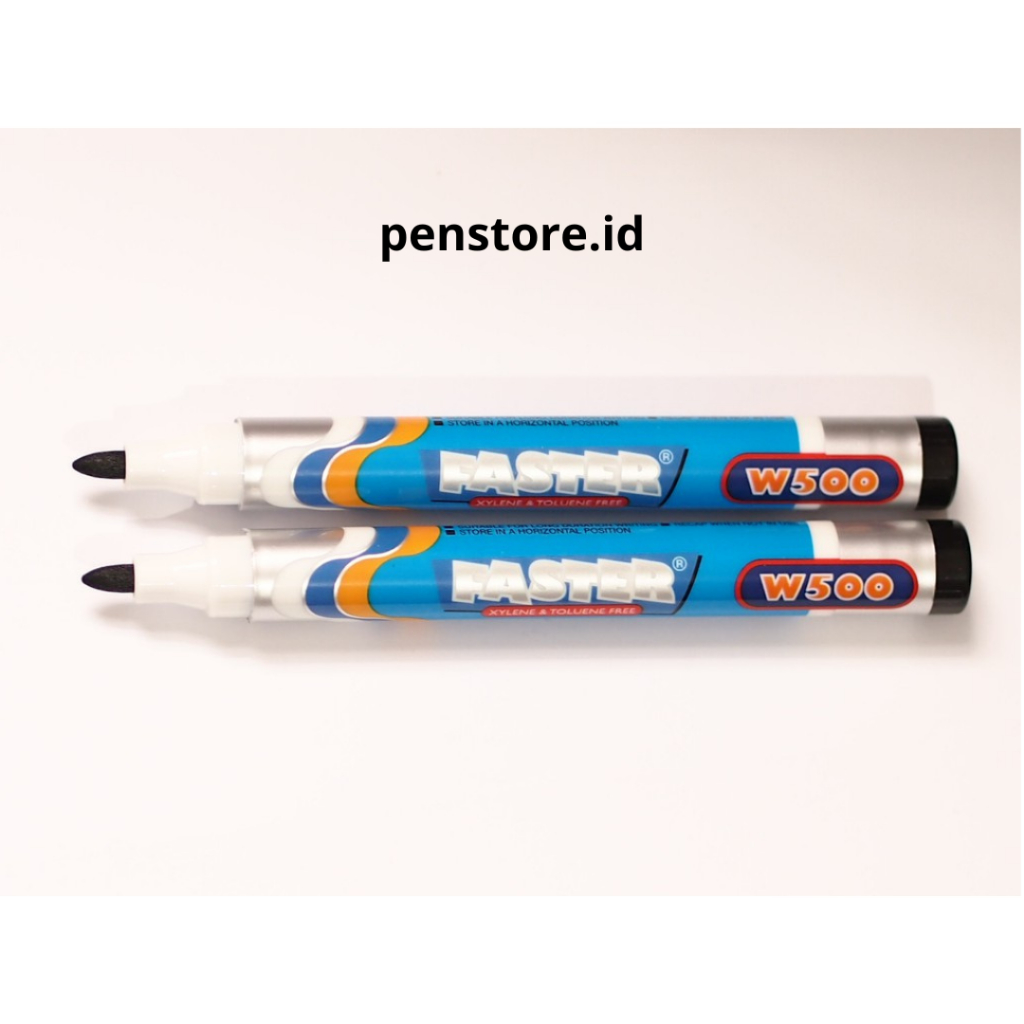 

(pcs) Sepidol Faster Whiteboard W500 Marker Hitam / Spidol Papan Tulis Bisa Dihapus