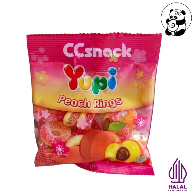 

YUPI PEACH RINGS MINI 45 GR