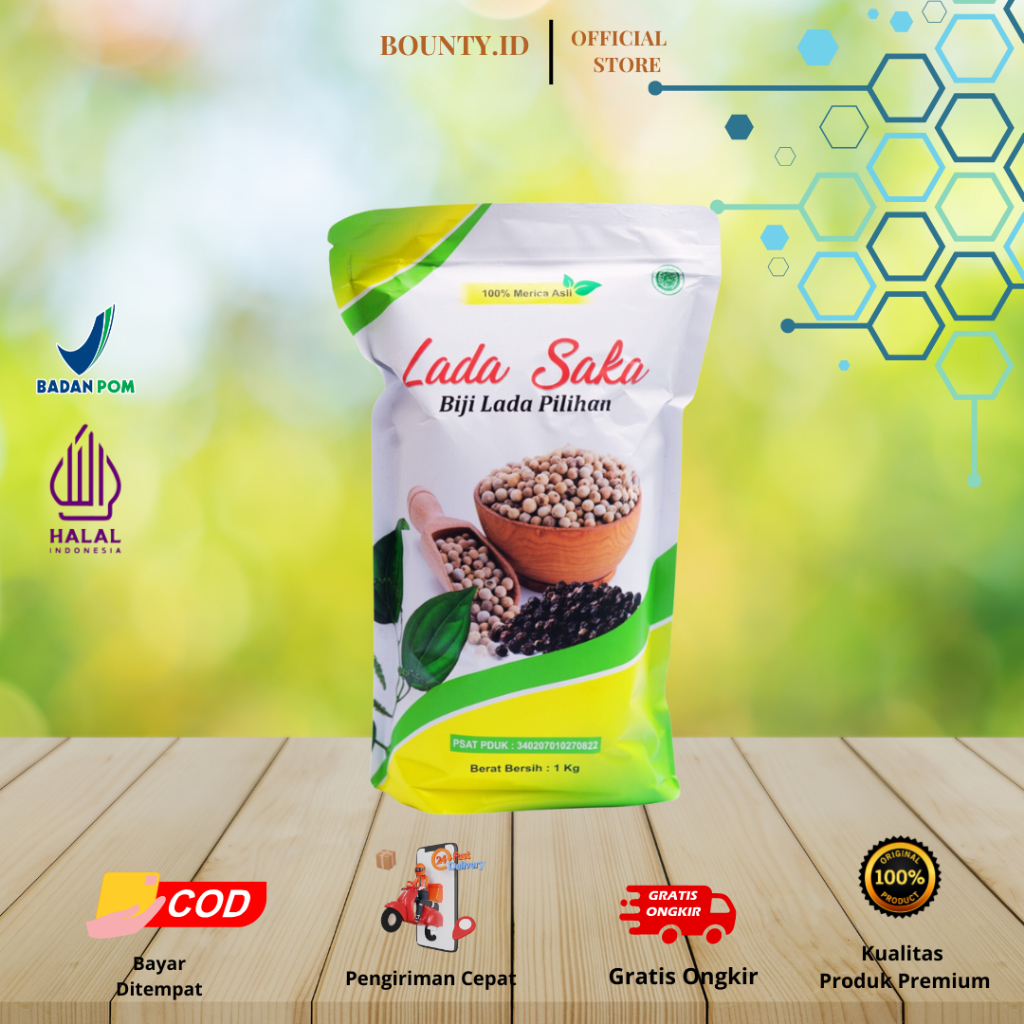 

Lada Putih Bubuk Murni 1 kg / White Pepper Powder