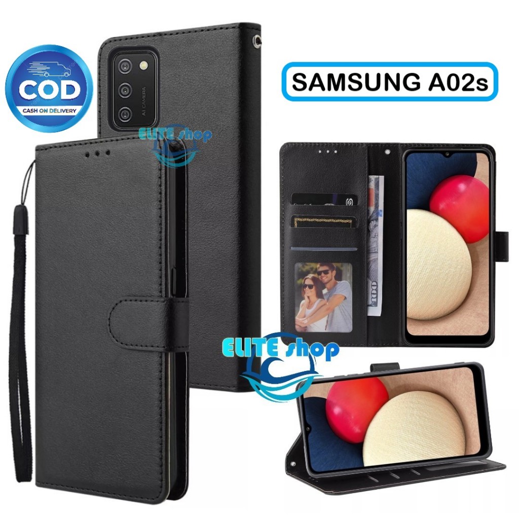 Flip Case SAMSUNG A02S Case Wallet Kulit Casing Dompet Case Wallet Leather Flip Case SAMSUNG A02S Ca