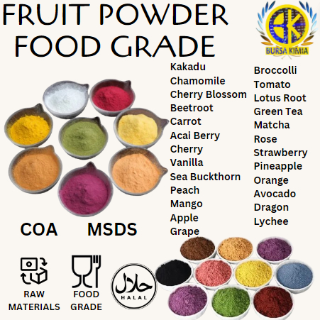 

25gr - Fruit Powder Pewarna Alami Makanan Bubuk Ekstrak Buah Alami Tanpa Bahan Tambahan