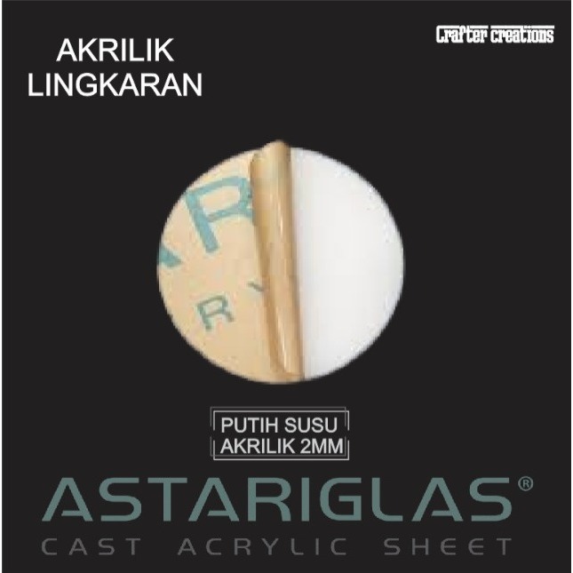 

ASTARIGLAS Putih Susu Bulat / Lingkaran 2mm Rp30