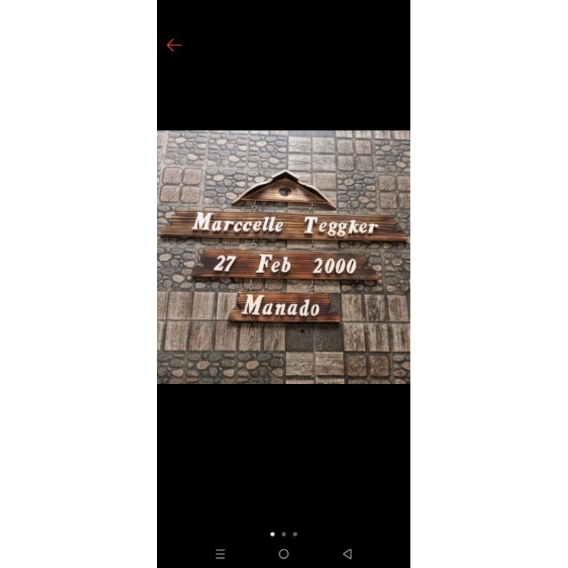 

papan nama/hiasandinding/