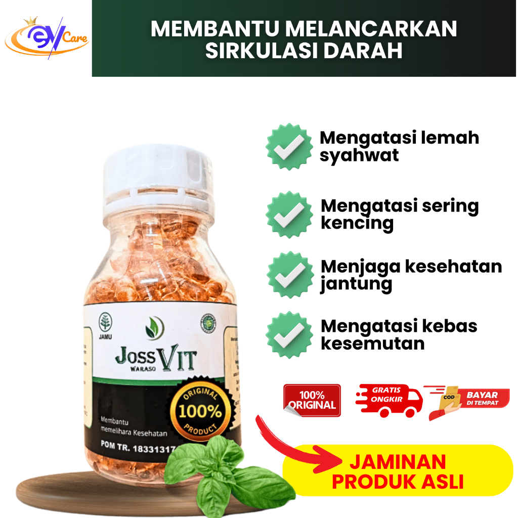 Jossvit Habbatussauda Obat Sering Kebas Kesemutan Sering Kencing dan Impotensi