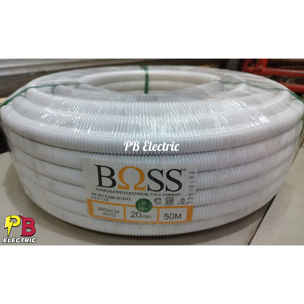 Flexible Conduit PVC Boss 20 mm / Flexible Conduit 20mm Boss / Selang Flexible Boss 20 mm (2 Warna)