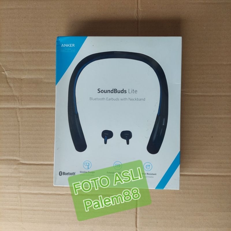 Anker soundbuds lite headset bluetooth neckband Resmi Anker A3271