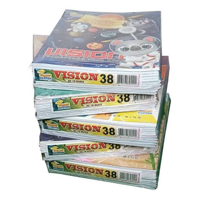 

Mycutiestuff || buku tulis merk VISION isi 38 lembar 1 pack isi 10pcs buku