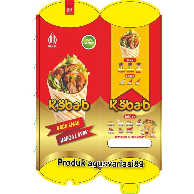 

dus kebab jumbo // kemasan kebab jumbo // kertas kebab jumbo // wadah kebab jumbo.