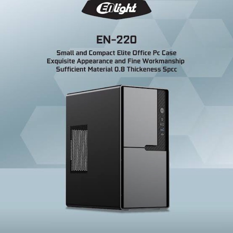 CASING ENLIGHT EN-220 + PSU 300WATT M-ATX