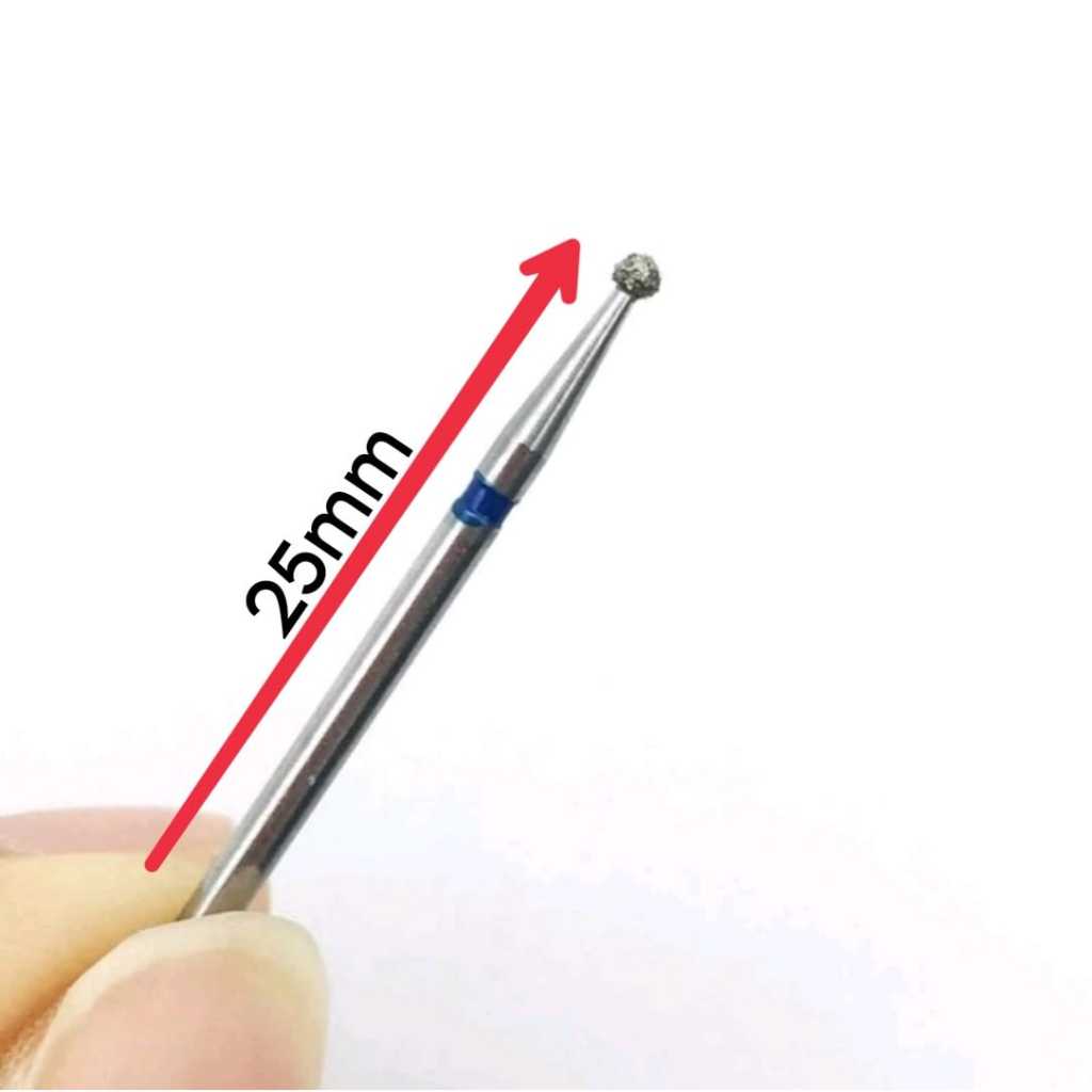 Bur Diamond Round / Bulat Leher Panjang  Burs Gigi Long Neck Shank Highspeed High Speed