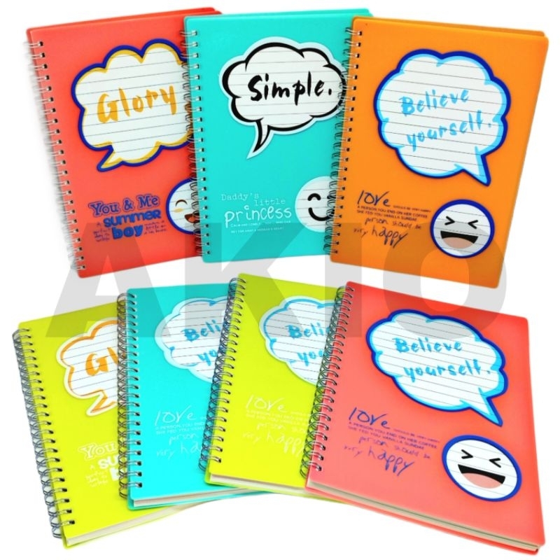 

Notebook A5 Aesthetic Spiral Hardcover Karakter SMILE QUOTES 80 lb Murah Tebal Polos Lucu Buku Kecil Catatan Notes Diary Sekolah Kuliah Kampus Kantor 25100-67