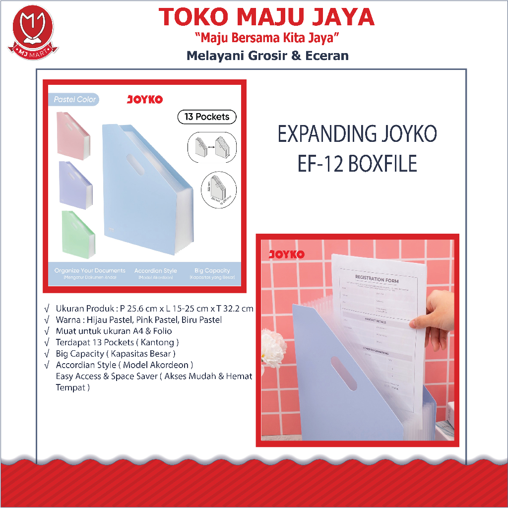 

EXPANDING JOYKO EF-12 BOXFILE