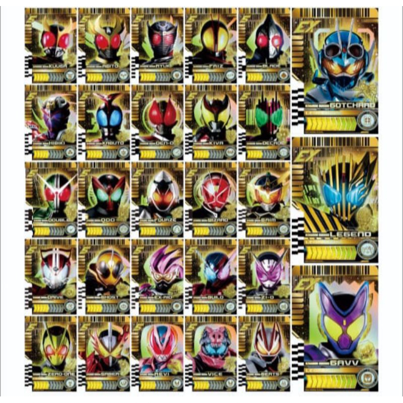 CUSTOM CARD DX DECADE DRIVER VER LEGEND KAMEN RIDER GOTCHARD