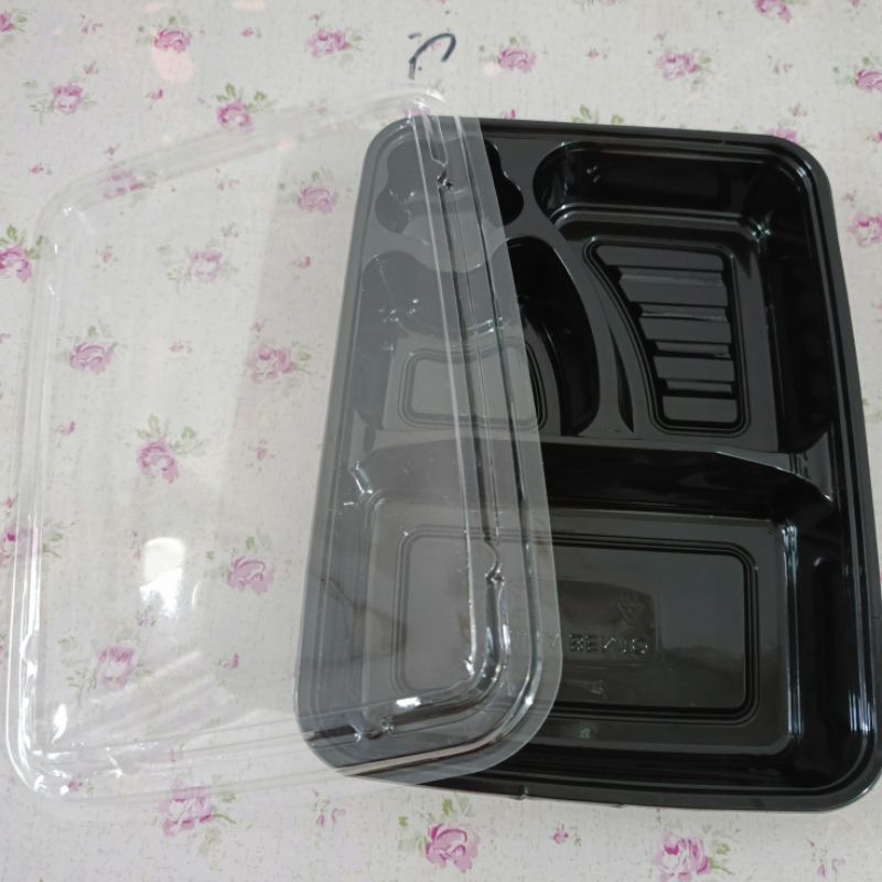 Tray Bento 4 Sekat 10pcs