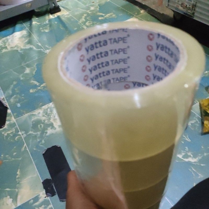 Lakban bening coklat Yatta  Tape lebar 45mm