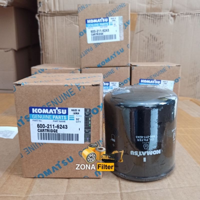 Filter Oli 600-211-6243 Komatsu Oil filter Komatsu 600-211-6243
